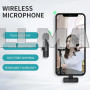Микрофон петличный для телефона 2 шт K9 Bluetooth Lightning Black